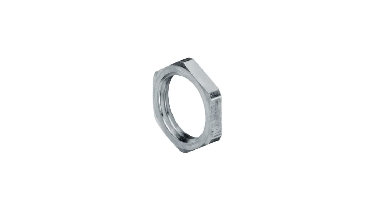 Jacobs Nickel Nickel Plated Brass Cable Gland Locknut, M50 Thread