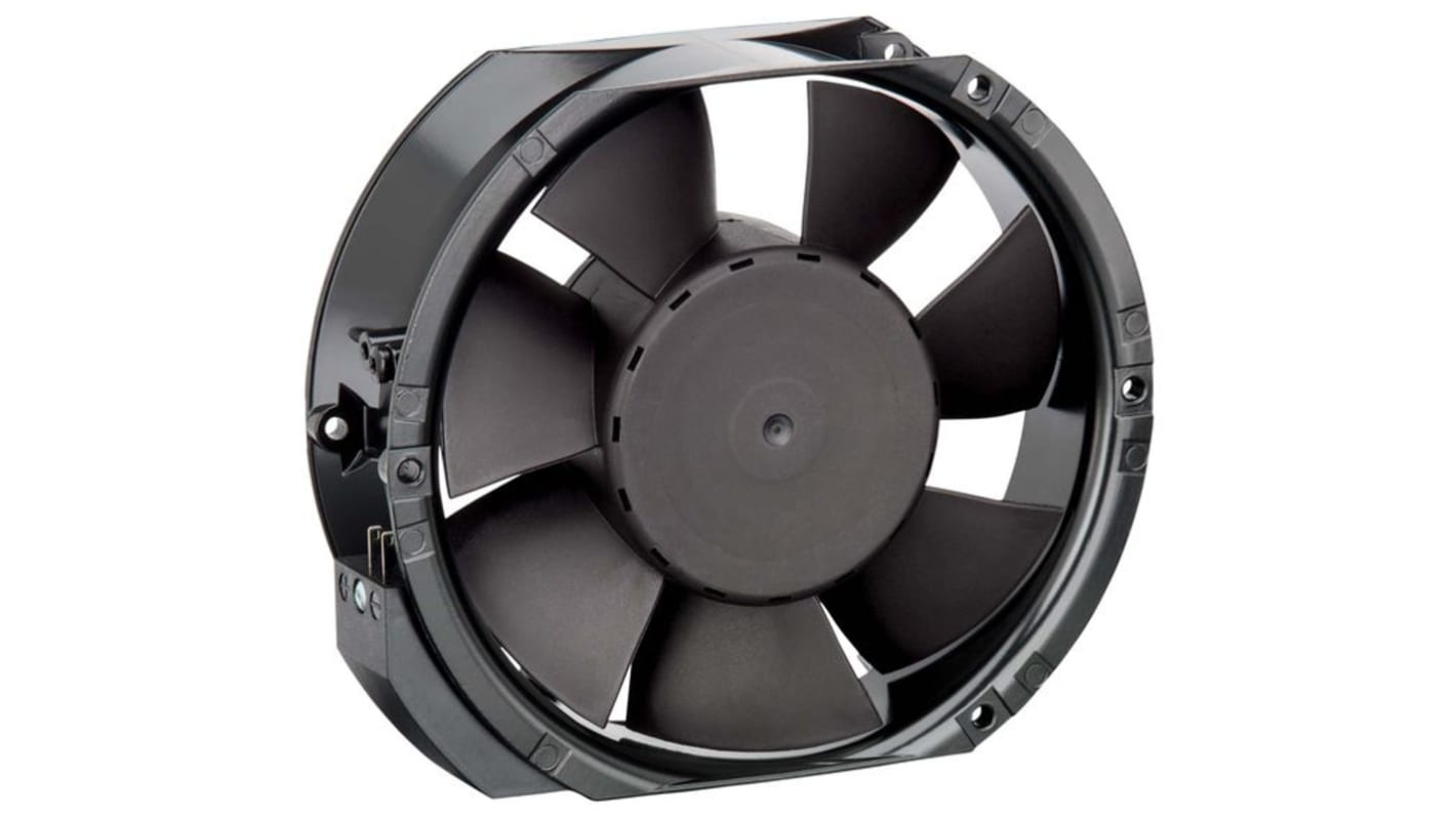 ebm-papst Axial Fan, 24 V dc, dc Operation, 460m³/h, 4.6 → 32W, 1.15A Max, 150 x 172 x 51mm