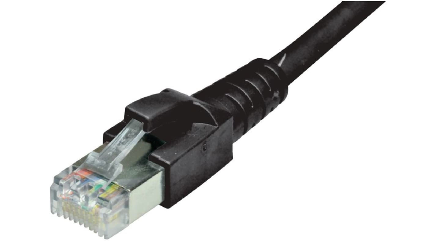 Dätwyler Cables 65380 Ethernetkabel Cat.6a, 1m, Schwarz, A RJ45 Stecker, B RJ45, LSZH