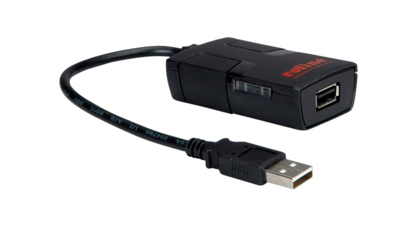 Kabel konwertera złącze A USB złącze B USB A, rodzaj A Żeńskie rodzaj B Żeńskie Roline