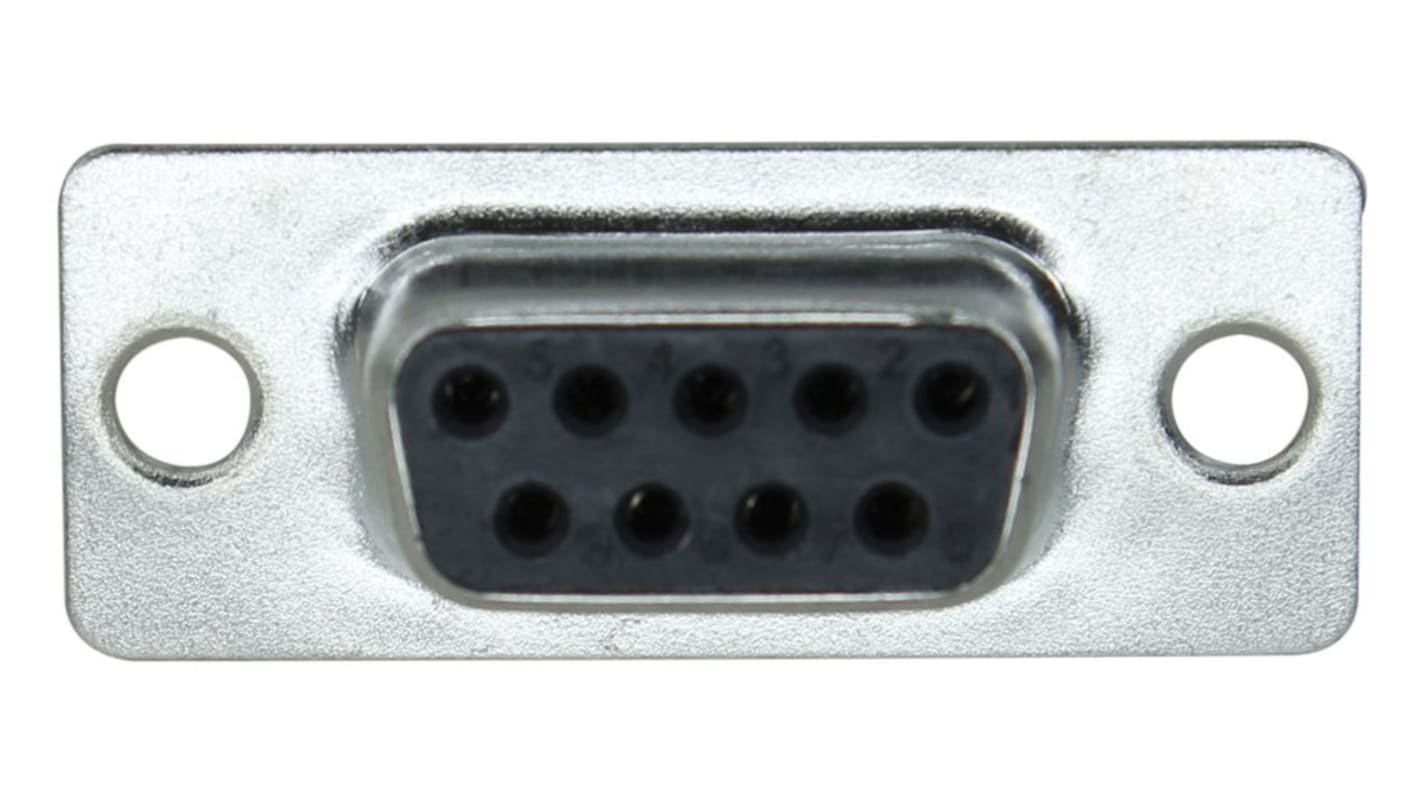 FCT from Molex 172704 9 Way Solder Mount D-sub Connector Socket, 2.84mm Pitch