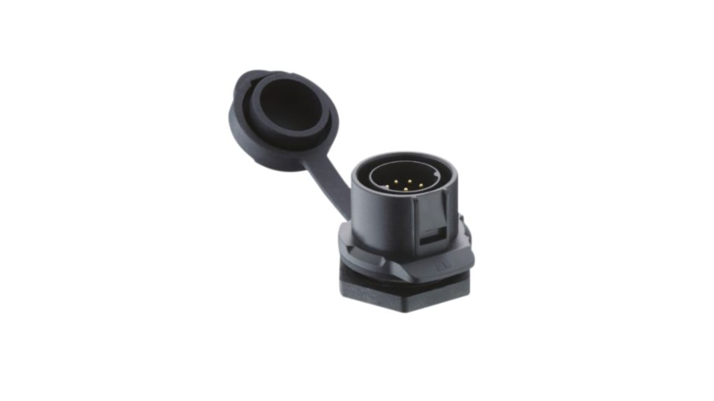 Lutronic Serie Series 02 Quicklock Steckverbinder Stecker 4-polig Gehäusemontage IP65, IP67