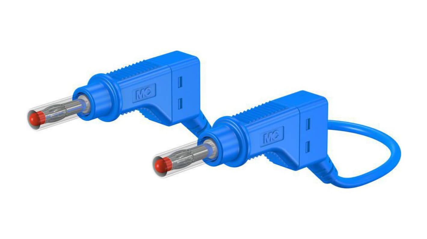 Przewód pomiarowy 66.9408-20023, 32A, 600V ac/dc, kolor: Niebieski, dł. 2m, Staubli
