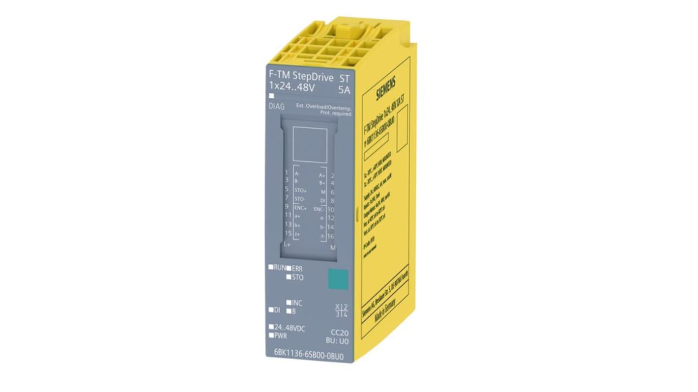 Siemens F-TM StepDrive ST Series Expansion Module for Use with SIMATIC ET 200SP, Digital, 24 → 48 V