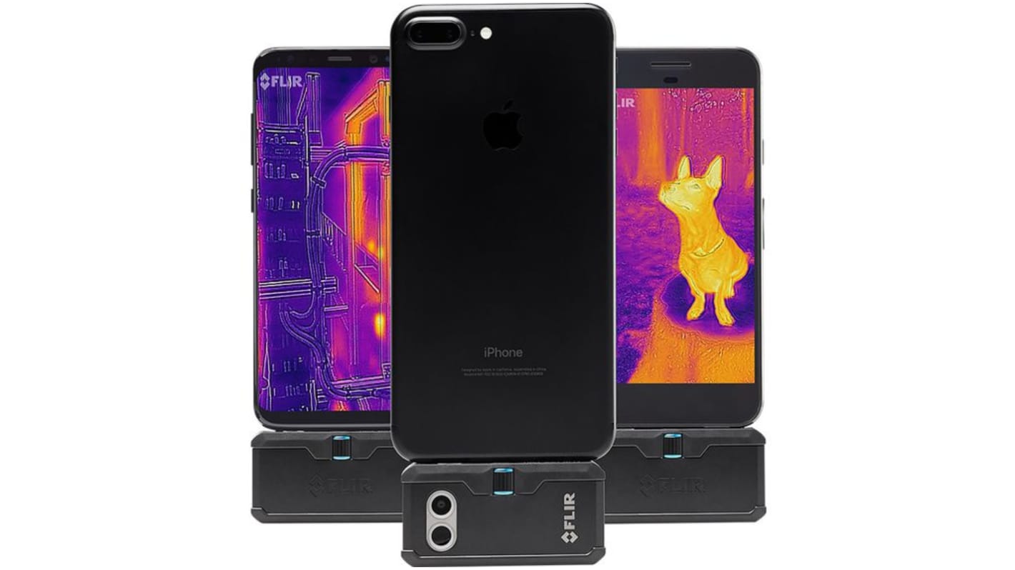 FLIR FLIR ONE Pro LT Male Lightning Connector (iOS) Thermal Imaging Camera, -20 → 120 °C, 80 x 60pixel Detector