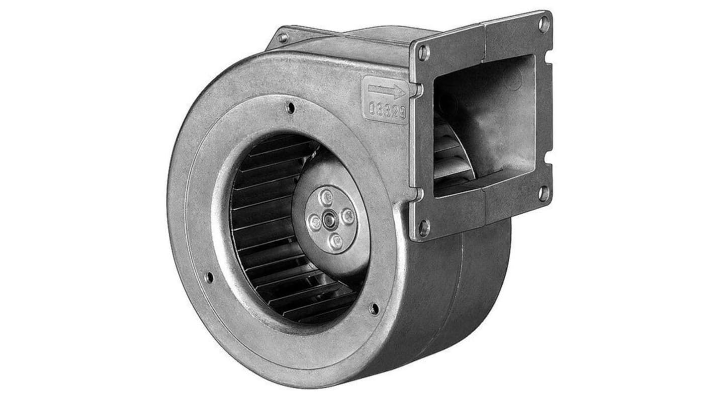 Ventilador centrífugo ebm-papst de 117 x 88 x 118mm, alim 230 V, caudal 85m³/h