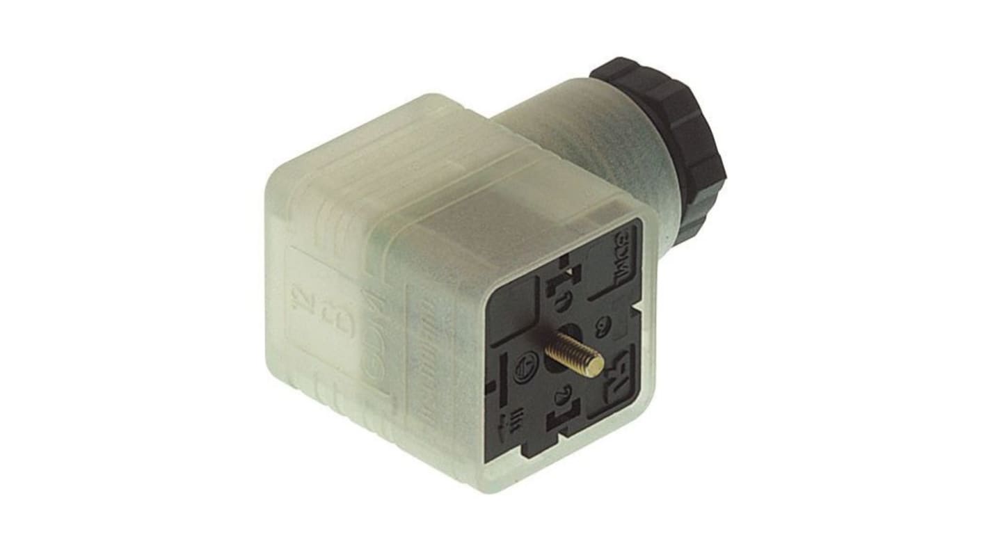 Hirschmann GDML, Socket Solenoid Connector, 24 V Voltage