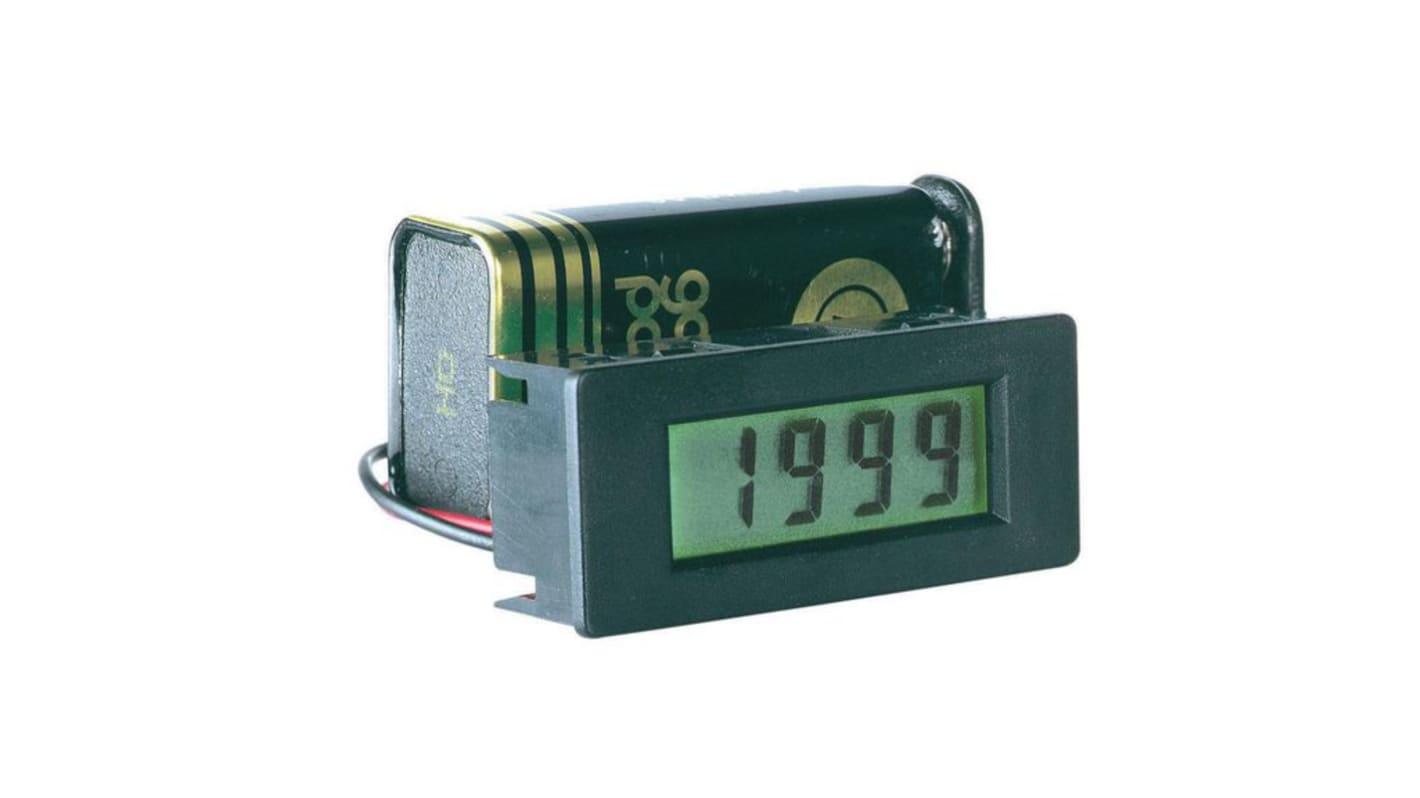 PeakTech LDP LCD Digital Panel Multi-Function Meter for Current, Voltage, 19.5mm x 43.5mm