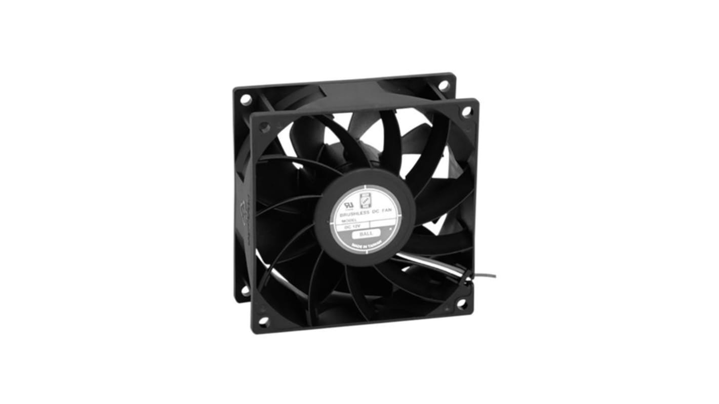 Ventilador Axial Orion de 92 x 92 x 38mm, 24 V CC, 15.6W, caudal 229.4m³/h