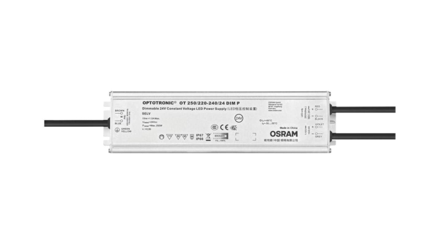 Osram LED-Treiber 264 V AC, Ausgang 24V, Dimmbar Konstantspannung