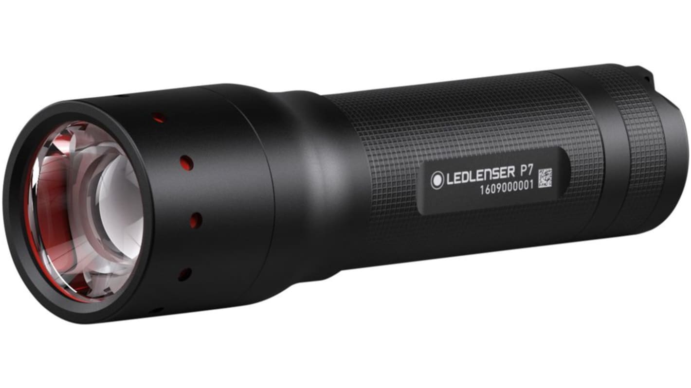 LEDLENSER P7 LED-Taschenlampe Hochleistungs-LED Schwarz, 450 lm, 140 mm