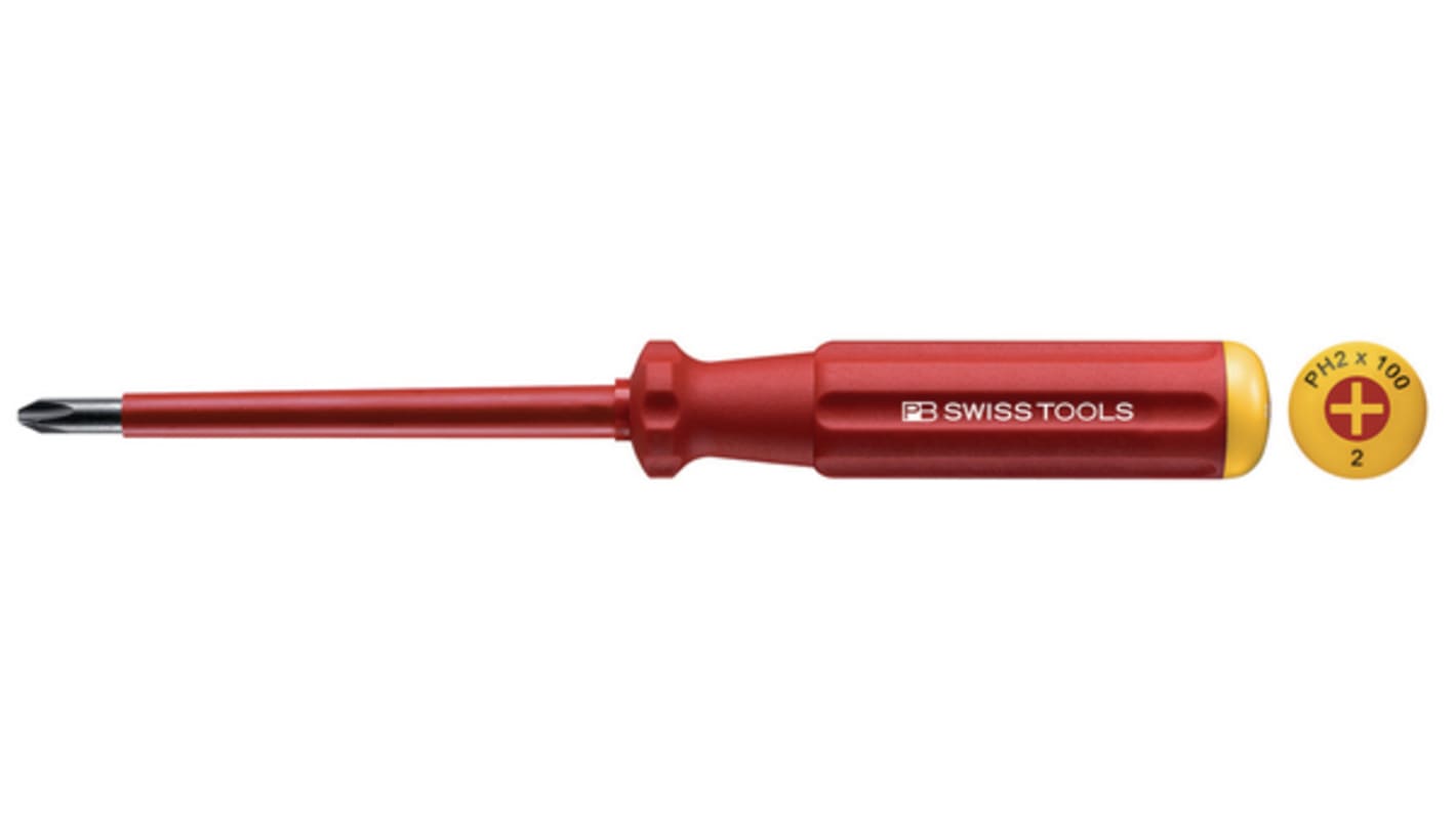 PB SWISS TOOLS PB5190/1-80 VDE PH1 PHILLIPS® Standard-Schraubendreher / Klinge 80 mm