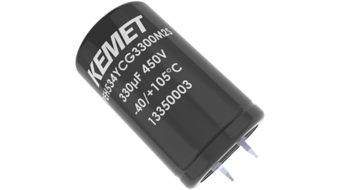 Condensatore KEMET, 330μF, 400V cc