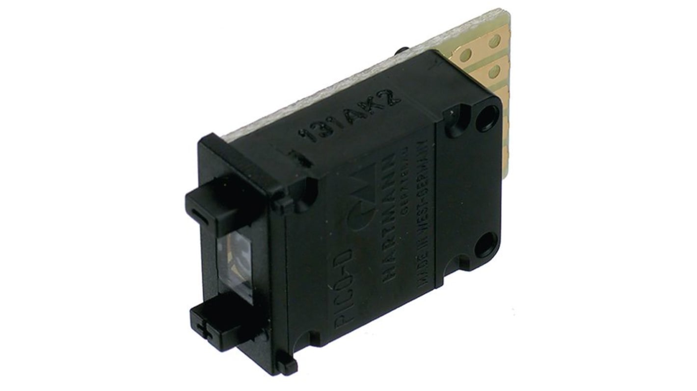 Interruptor de Botón Pulsador PTR HARTMANN PICO-D, color de botón Negro, 40V, PCB