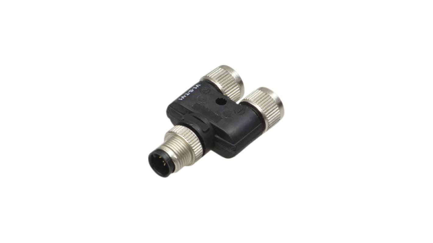 Conector Pepperl + Fuchs macho serie V1S de 4 vías macho, montaje aéreo, IP65, IP67