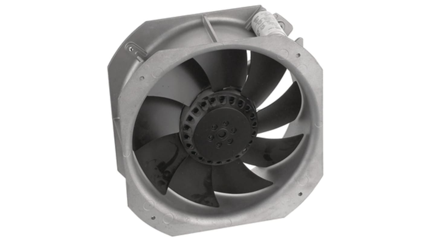 Ventilador Axial ebm-papst de 280 x 280 x 80mm, 230 V ac, 127W, caudal 1830m³/h, IP44