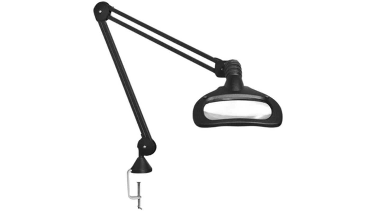 Glamox Luxo WAVELED T105BL2068405DCLAESD EU LED Magnifying Lamp, 5dioptre, 175X108mm Lens