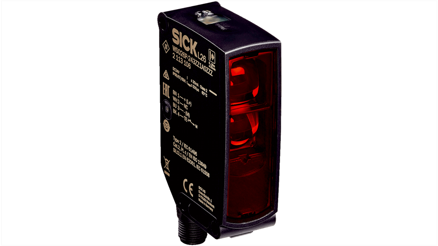 Barrera inmaterial Sick WSO26P, Transmisor, 1 haces, 24 V CC, seguridad cat. 2, SILSIL 1