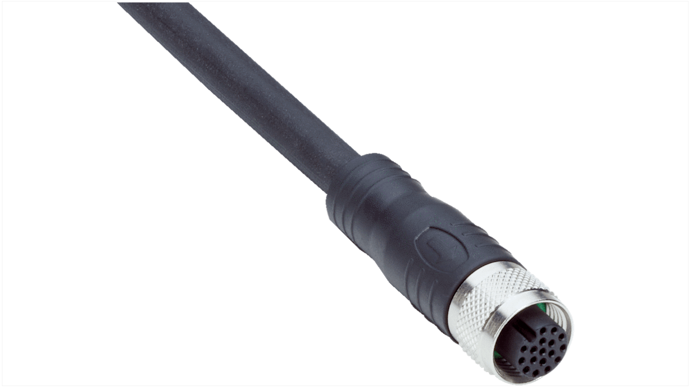 Złącze i kabel ze złączem Złącze M12 liczba rdzeni 17 długość 10m Rodzaj A Żeńskie
