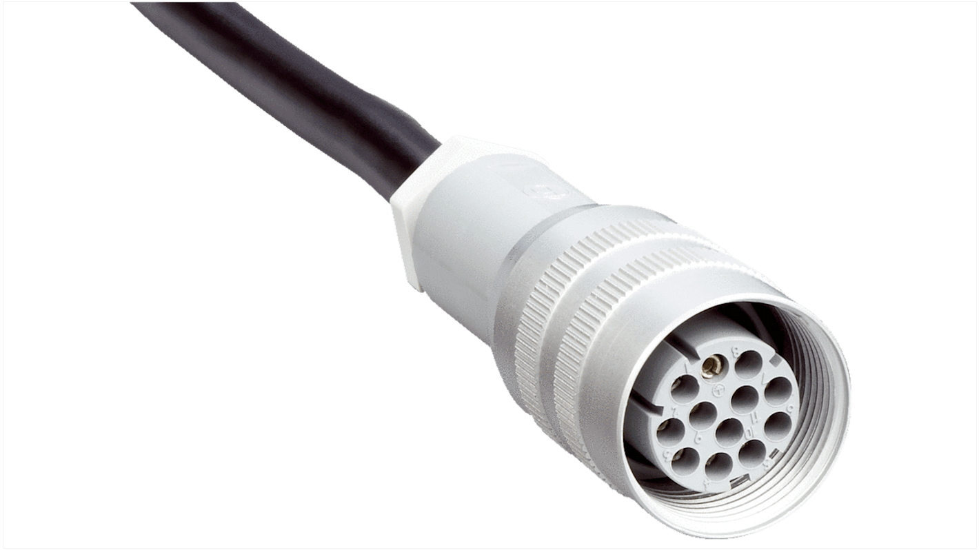 Sick Straight Female 12 way M26 to Unterminated Connector & Cable, 20m