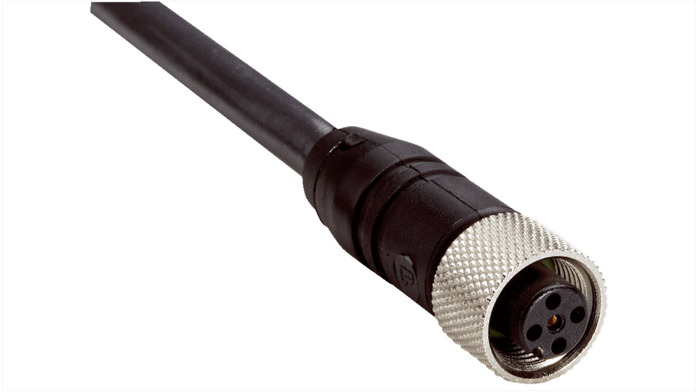 Sick Straight Female 8 way M12 to Unterminated Connector & Cable, 10m