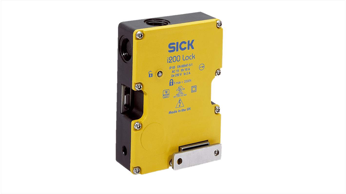 Commutateur de verrouillage de sécurité Sick i200, 1NO/1NF, à puissance, IP65, 240V c.a., 3A