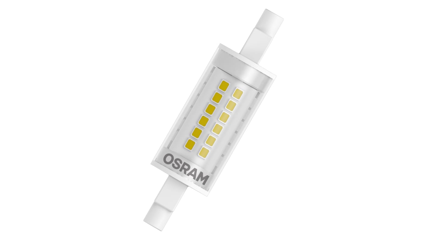 Bombilla LEDTerminación doble LEDVANCE, 40580, 220 → 240 V, 7 W, casquillo R7s, Blanco Cálido, 2700K, 806 lmç