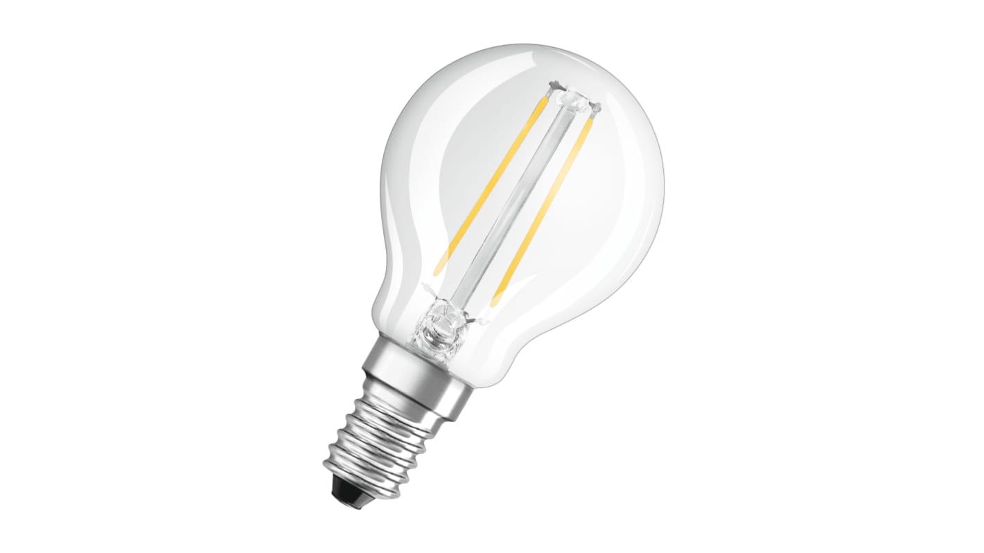 LEDVANCE LED Retrofit CLASSIC, LED, LED-Birne, Minikugel, , 2,5 W / 230V, 250 lm, E14 Sockel, 4000K Kaltweiß