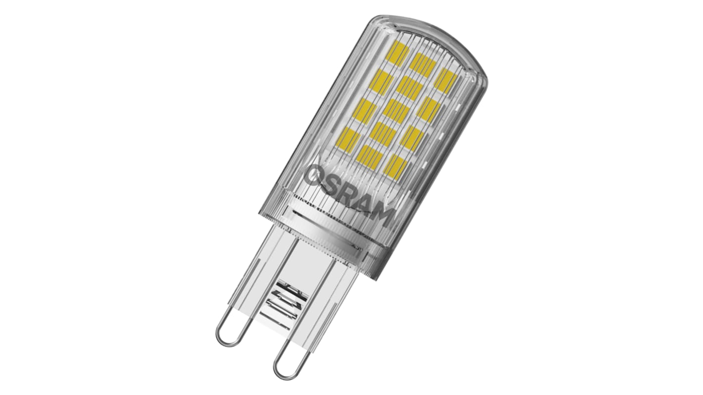 Bombilla LED, tipo cápsula LEDVANCE, 40580, 220 → 240 V, 4,2 W, casquillo G9, Blanco Cálido, 2700K, 470 lm