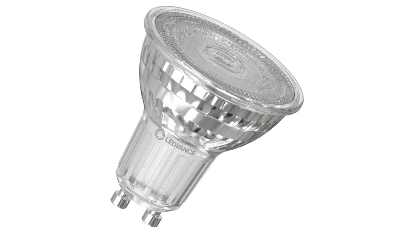 Bombilla LED, tipo foco LEDVANCE, 40998, 220 → 240 V, 6,9 W, casquillo GU10, Blanco Cálido, 3000K, 575 lm