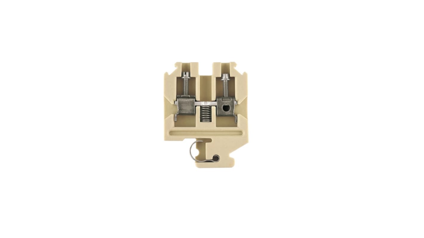 Weidmüller SAK Series White Feed Through Terminal Block, 4mm², 1-Level, Screw Termination, ATEX, IECEx