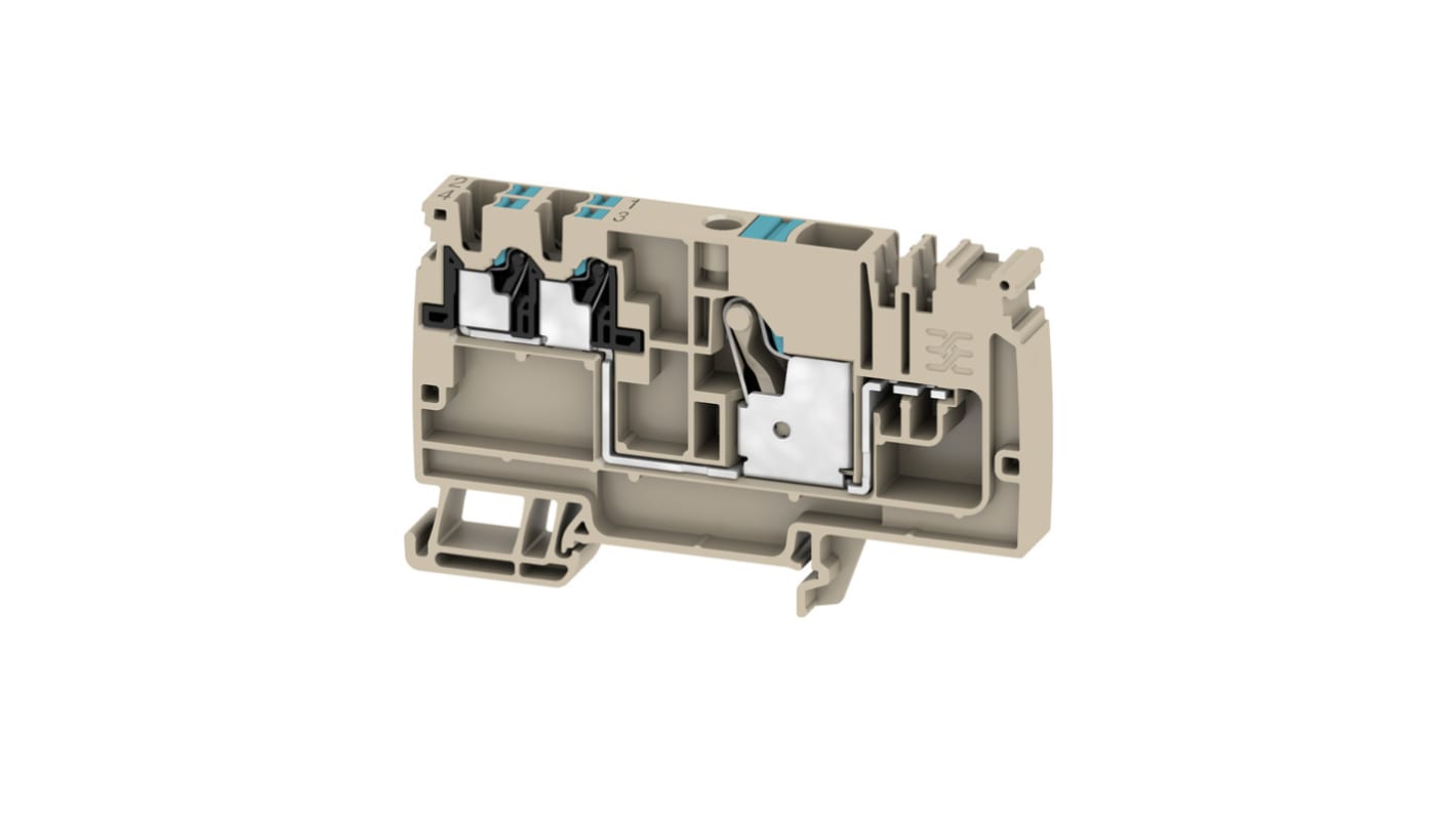 Weidmüller AAP Series Dark Beige Distribution Unit, 10mm², 1-Level, Push In Termination, ATEX, IECEx