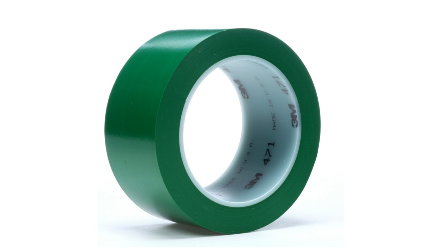 471 Green Vinyl 33m Hazard Tape, 0.14mm Thickness