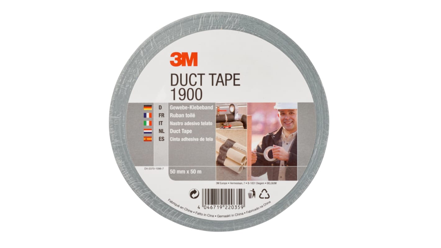 1900 Duct Tape, 50m x 50mm, Silver