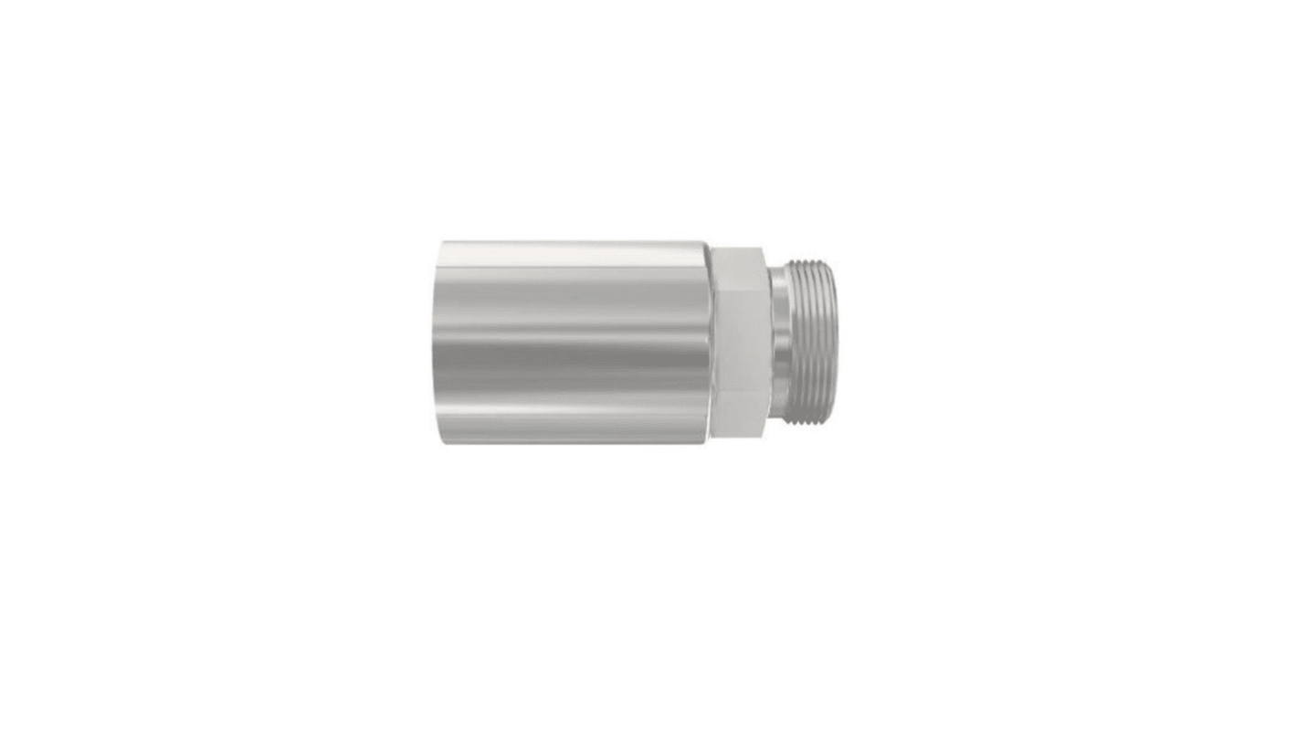 Parker Crimped Hose Fitting 1/2 in Hose to 24° Cone Male, 1D070-22-12