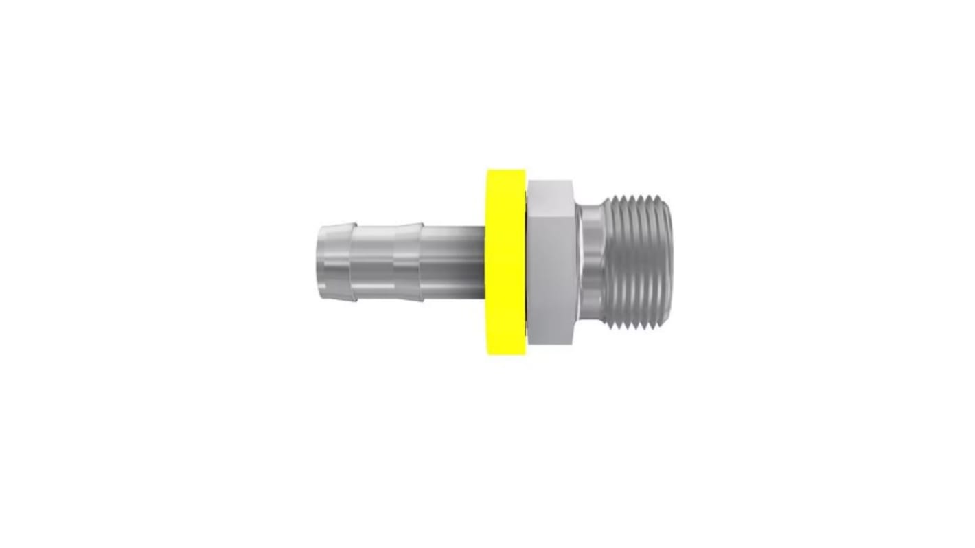 Parker Crimped Hose Fitting 1/2 in Hose to 24° Cone Male, 3D082-15-8