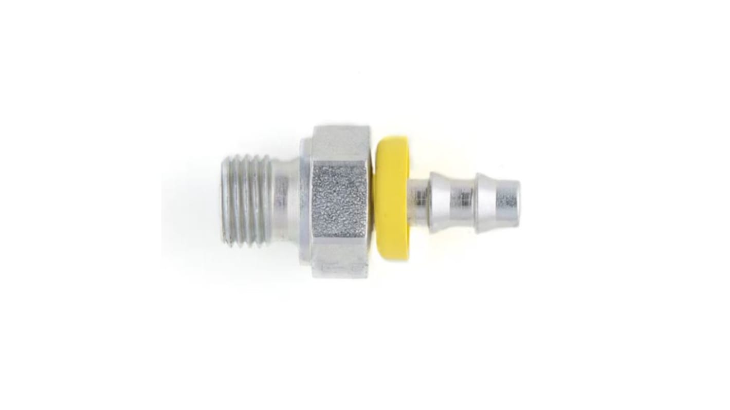 Parker Crimped Hose Fitting 3/8 in Hose to 24° Cone Male, 3D982-6-6