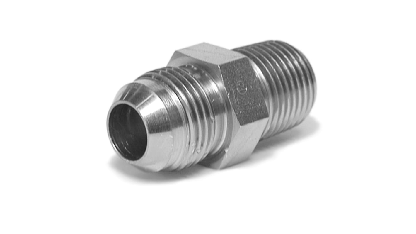 Parker Crimped Hose Fitting 37° Flare Male to NPT Male, 8FMTXS
