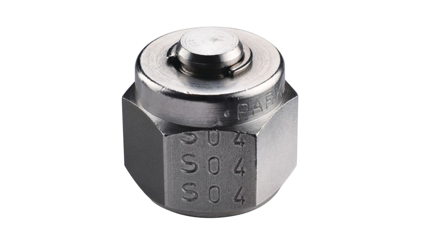 Parker Stainless Steel Pipe Fitting, Straight Hexagon Plug