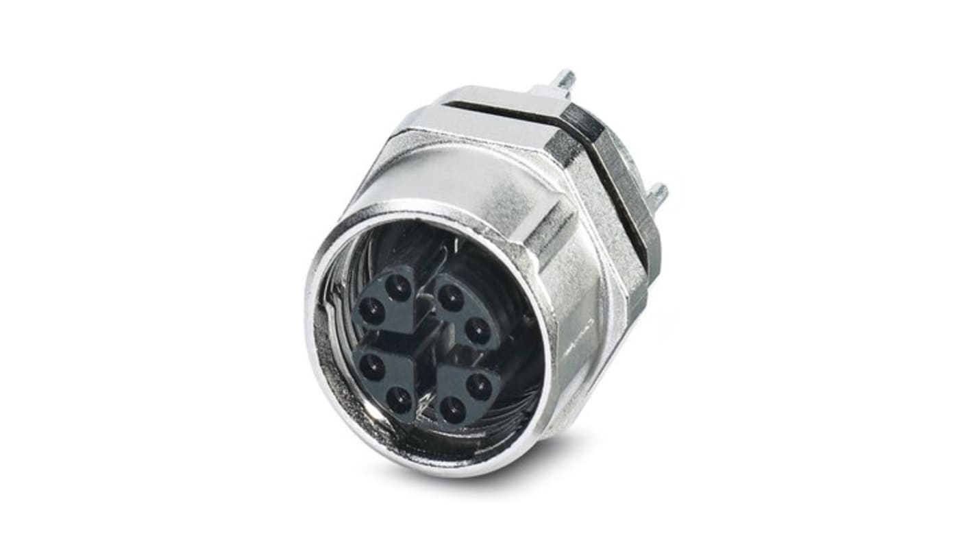 Phoenix Contact Connector, 8 Contacts, Rear Mount, M12 Connector, Socket, Female, IP67, SACC-DSIV-FS-8CON-L180-10G SCO
