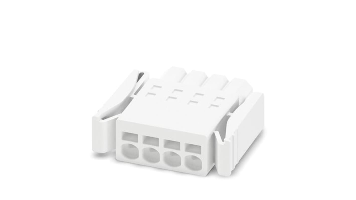 Phoenix Contact 2.5mm Pitch 4 Way Pluggable Terminal Block, Plug, Push-In, Push In Spring Termination