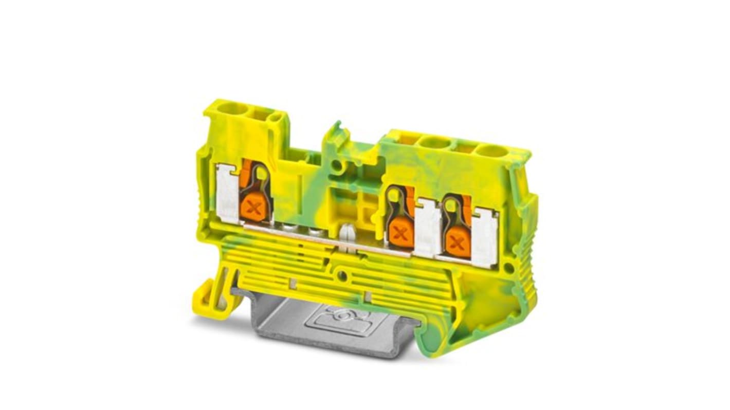 Phoenix Contact Ground Terminal Block, 5-TWIN-PE, XT 2 Series 3 Way