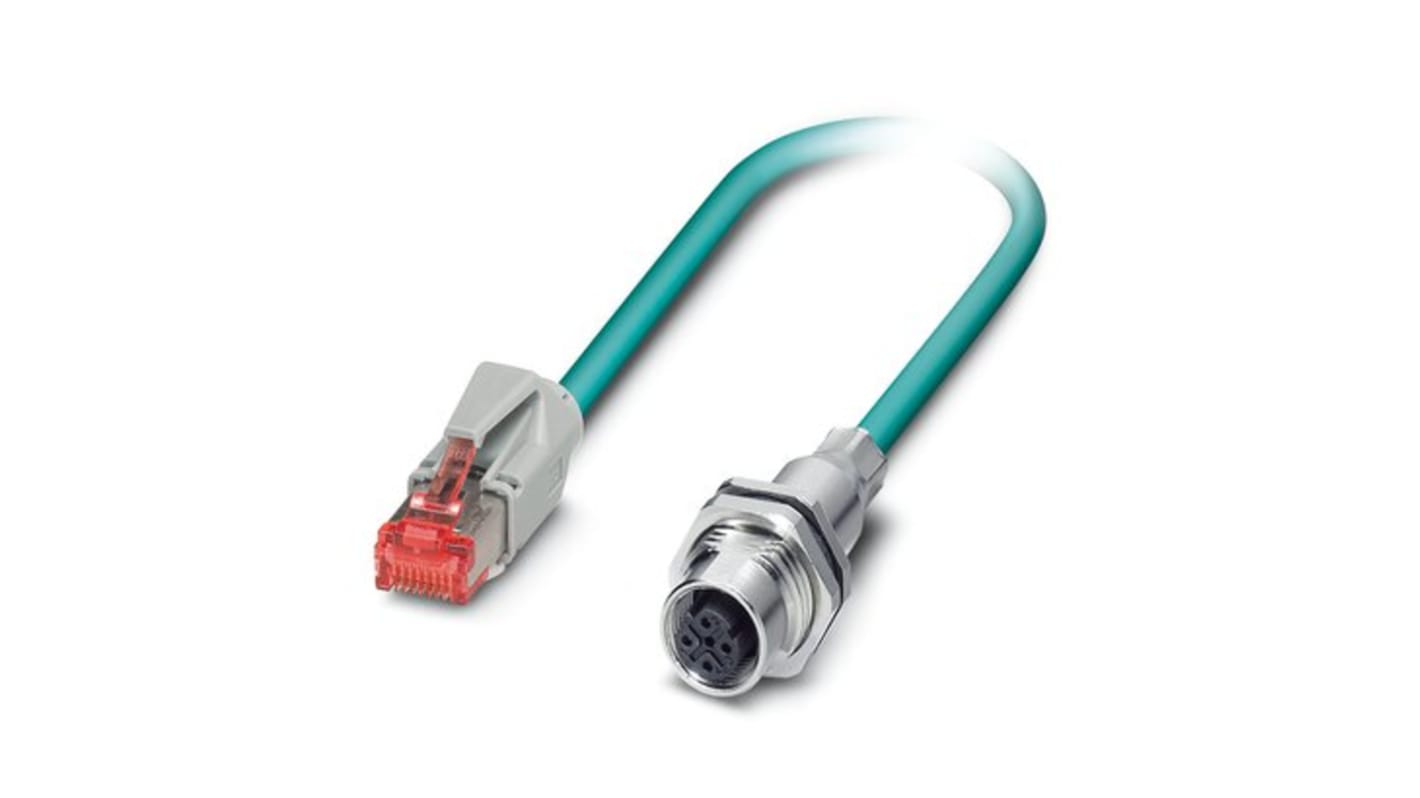 Conector circular Phoenix Contact macho, hembra serie VS-M12FSBP de 4 vías Hembra, Macho, Montaje trasero, IP65, IP67