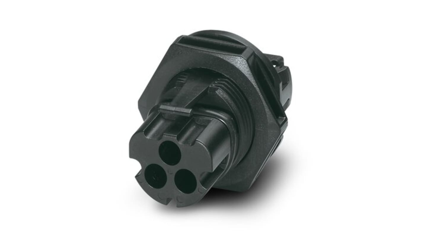 Phoenix Contact Connector, 3 Contacts, Rear Mount, Socket, Female, IP65, PRC 3-FT25-MC Series