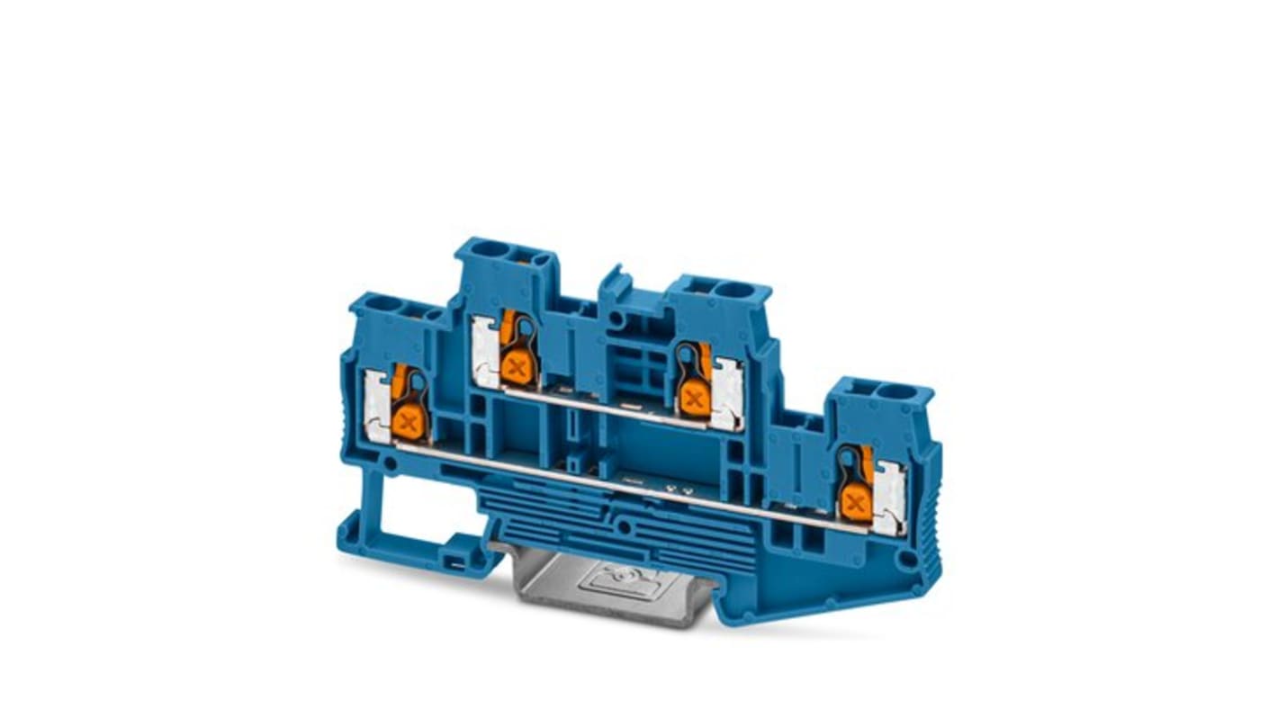 1453899 | 5 BU, XTTB 2 Series Blue Double Level Terminal Block, 2.5mm² ...