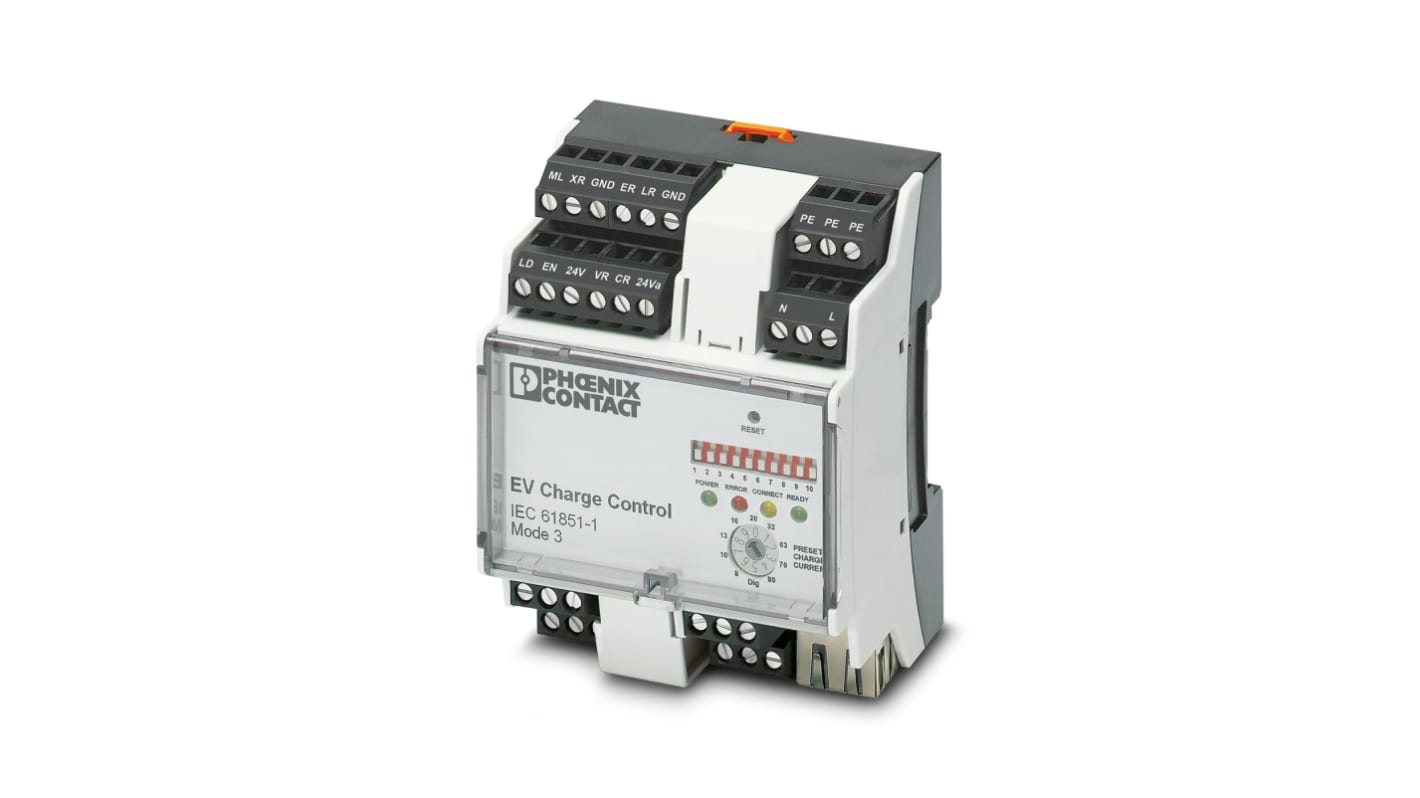 2902802 | Phoenix Contact Series EM-CP-PP-ETH EV Charging Controller | RS