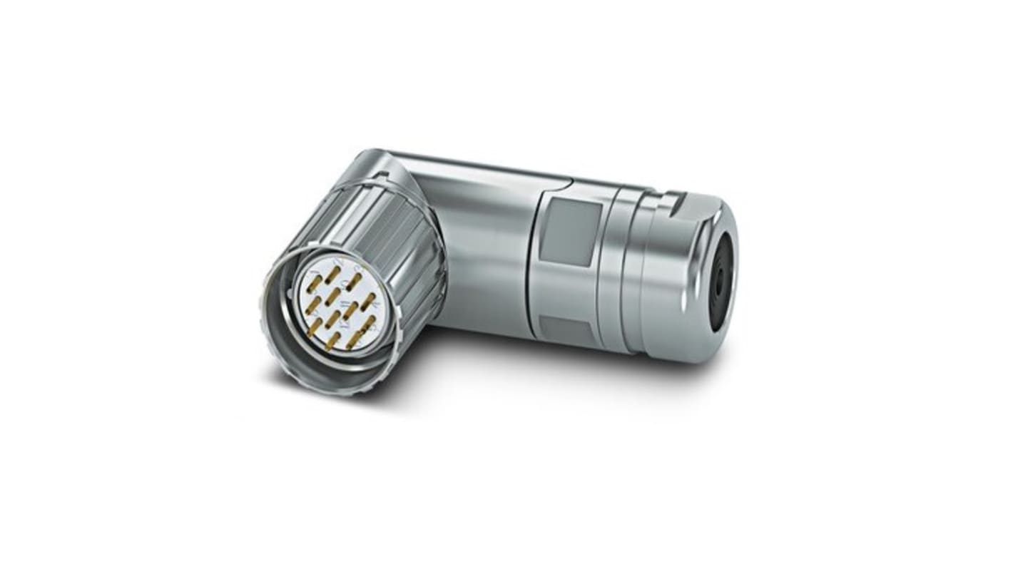 Phoenix Contact Connector, 19 Contacts, Cable Mount, M23 Connector, Plug, Male, IP67, CA-19P1N12T0DN Series