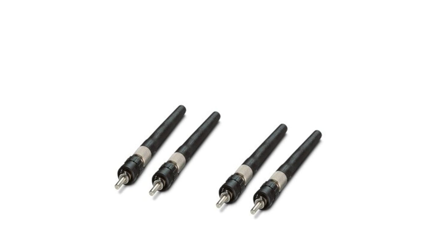 Phoenix Contact, PSM-SET-B-FOC/4-HCS, Crimp Contacts Single Mode Duplex Fibre Optic Connector, PCF 200/230μm Fibre