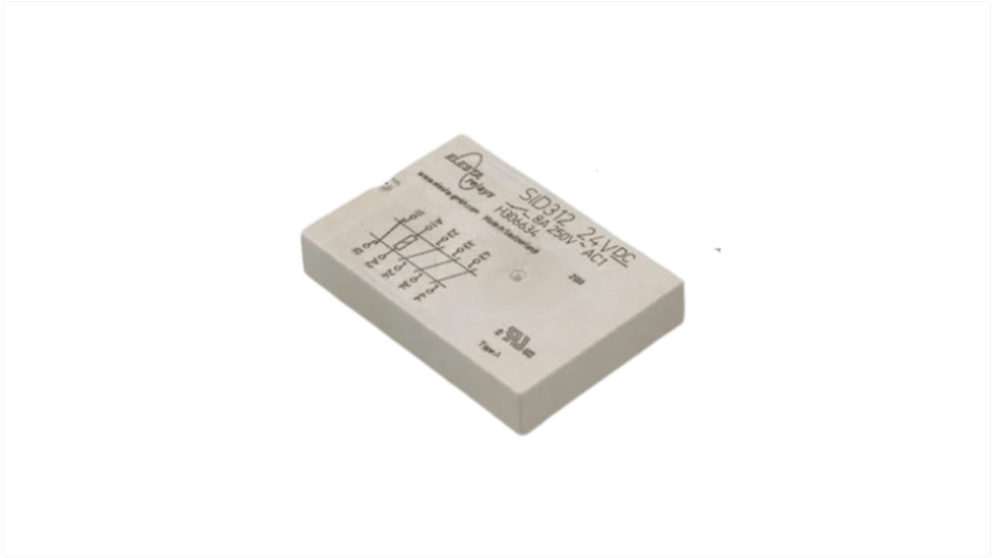 Elesta PCB Mount Force Guided Relay, 12V dc Coil Voltage, 3PDT