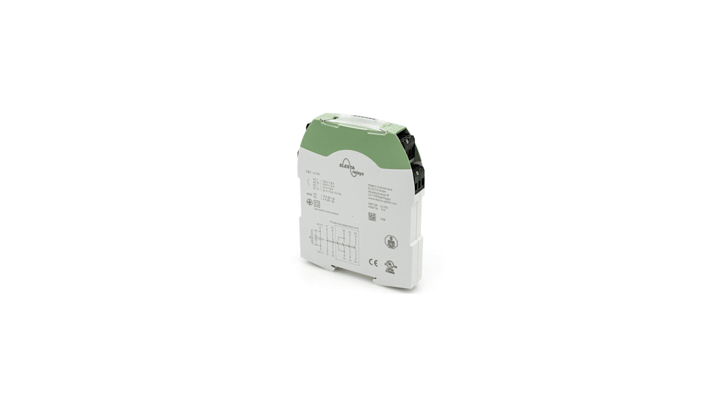 SMF418-12VDC (H306738) | Force guided safety DIN Rail module, 4NO | RS